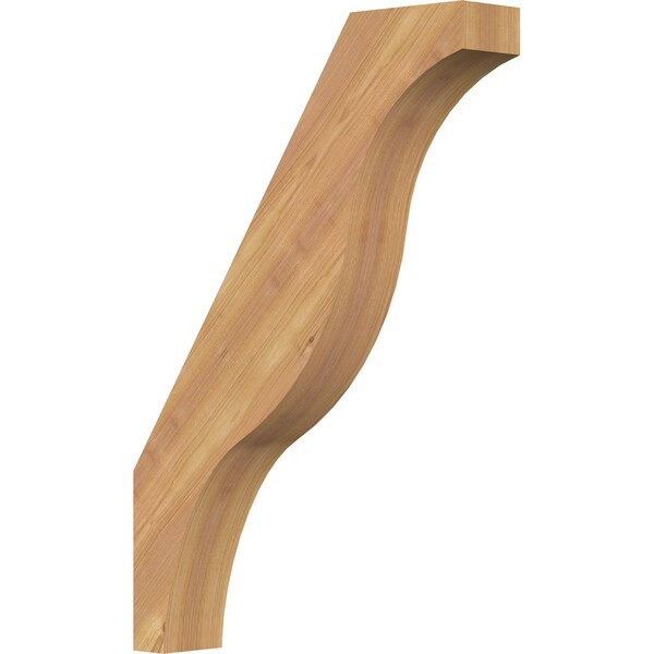 Ekena Millwork 3 1/2"W x 18"D x 26"H Funston Smooth Knee Brace, Western Red Cedar BRC04X18X26FST00SWR - main